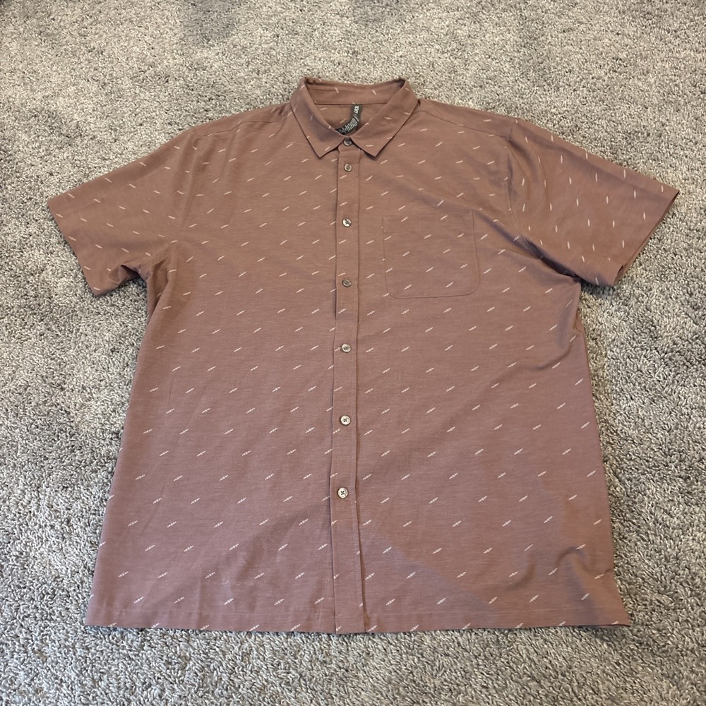 Vuori Shirt Men XL Bridge Button Down Short Sleeve Performance Stretch V184 Golf